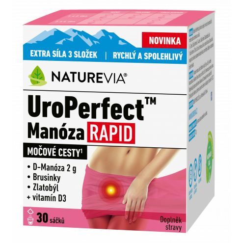 NatureVia UroPerfect Manóza Rapid - УроПерфект, 30 пакетиков
